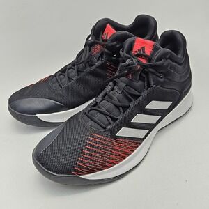 Adidas Pro Spark 2018 Black Red Silver Basketball Shoes Mens 15 F99892